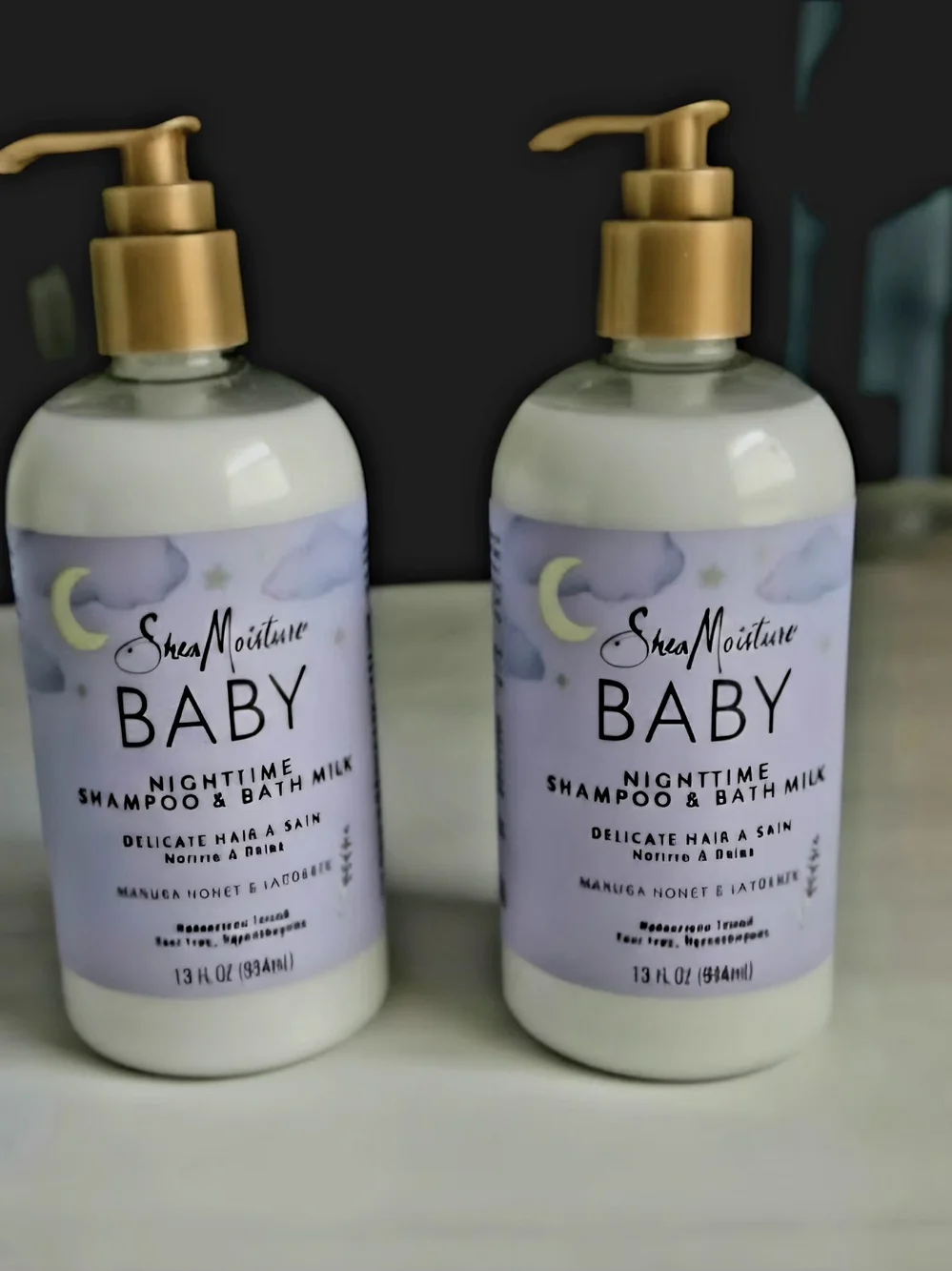 Shea Moisture Baby Nighttime Shampoo & Bath Milk - Manuka Honey & Lavender